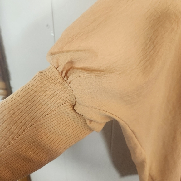 Ivy Jane Pale Yellow Dolman Sleeve Blouse Size XS Boho Peasant Lounge - Picture 5 of 14